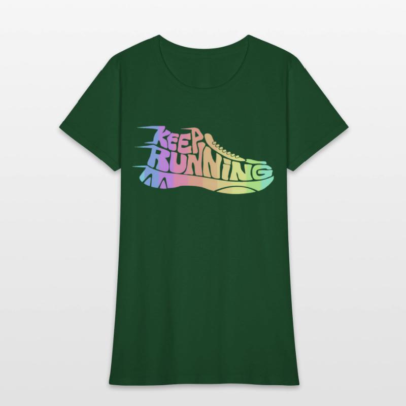 Bright Rainbow Keep Running Runner