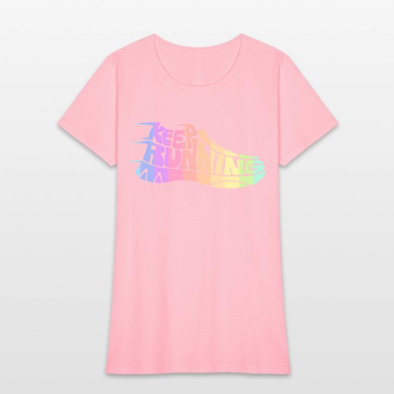 Bright Rainbow Keep Running Runner