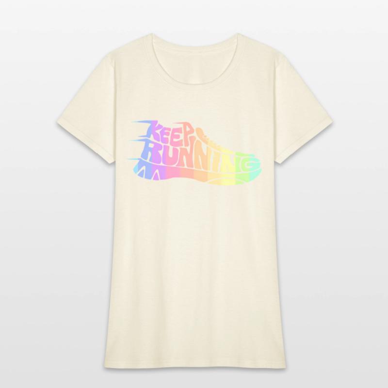 Bright Rainbow Keep Running Runner