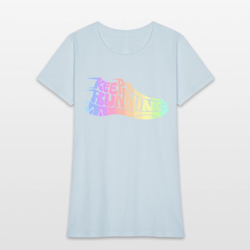 Bright Rainbow Keep Running Runner