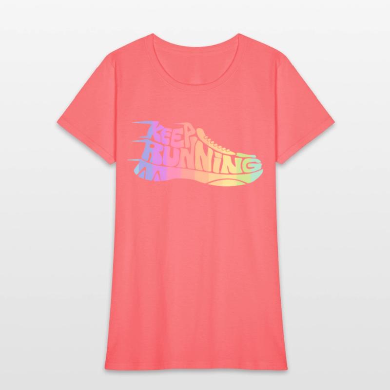 Bright Rainbow Keep Running Runner