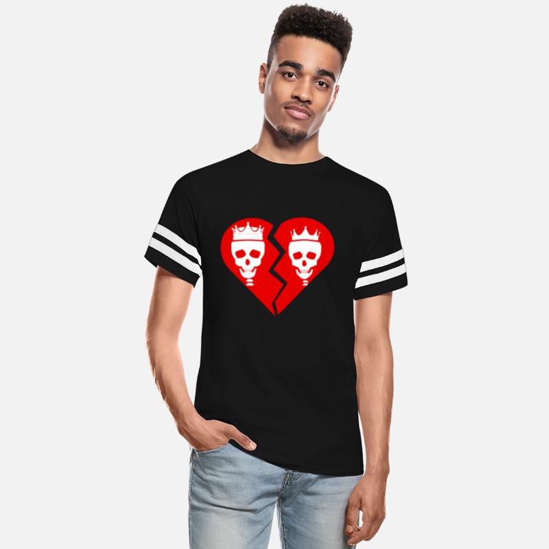 Broken Heart Skulls Couples Halloween