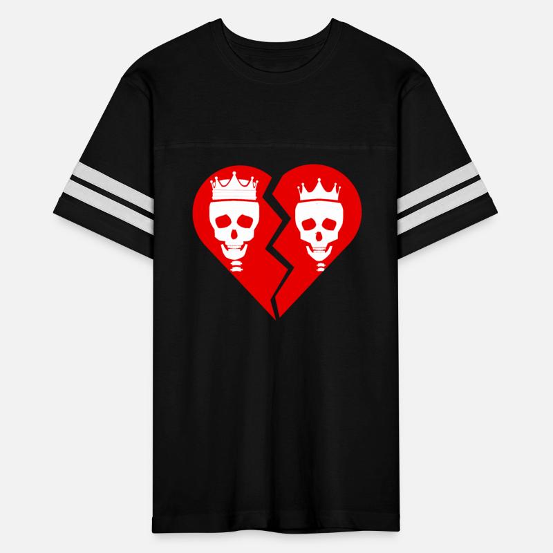 Broken Heart Skulls Couples Halloween