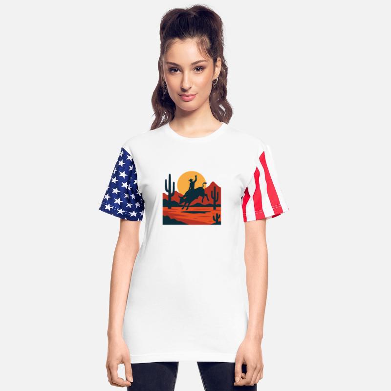 Bull Rider's Sunset Adventure Tee