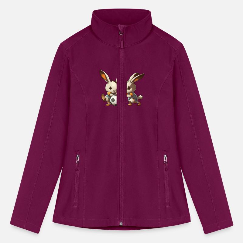 Bunnies playing football soccer cute bunny ball