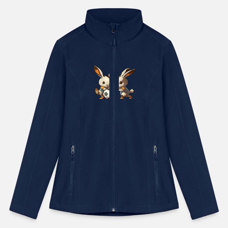 Bunnies playing football soccer cute bunny ball