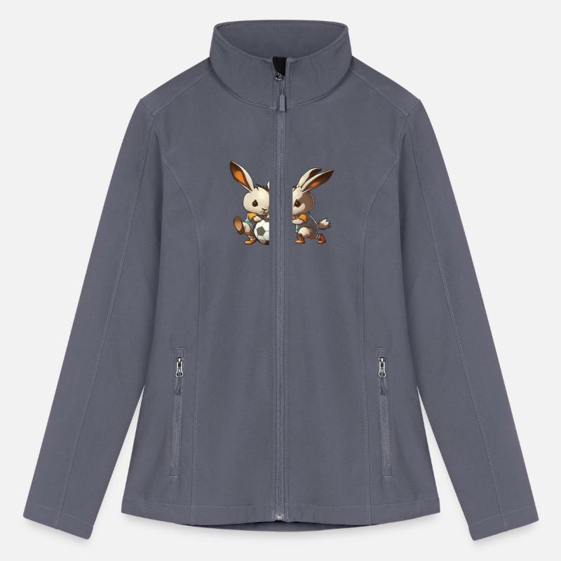 Bunnies playing football soccer cute bunny ball