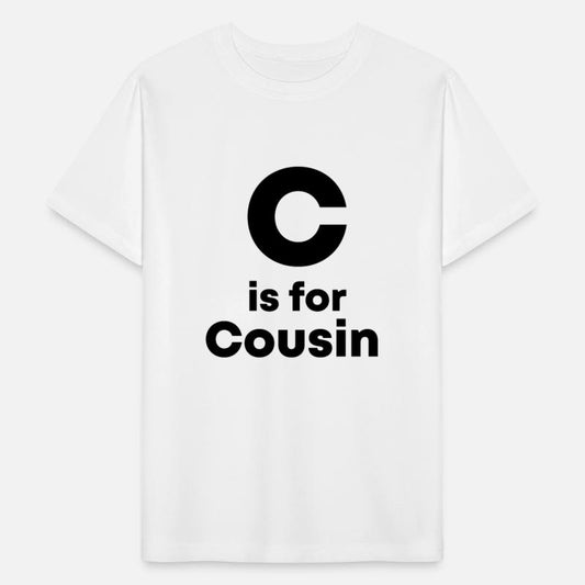 C is for Cousin Cousin baby gift, Big Text Baby