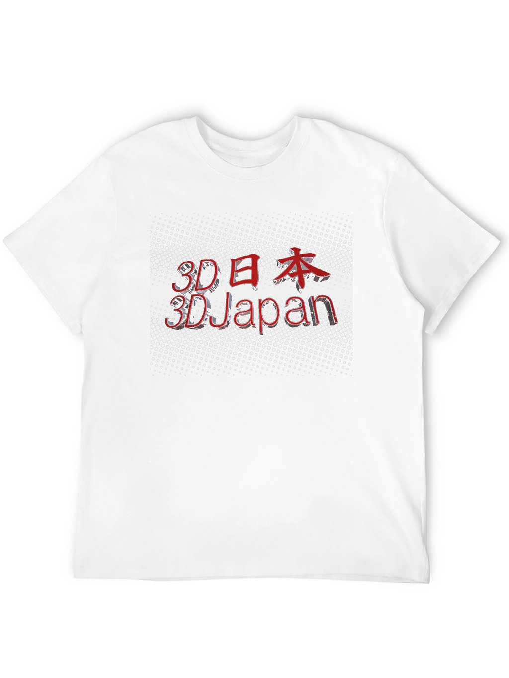 3D Japan Black T-Shirt