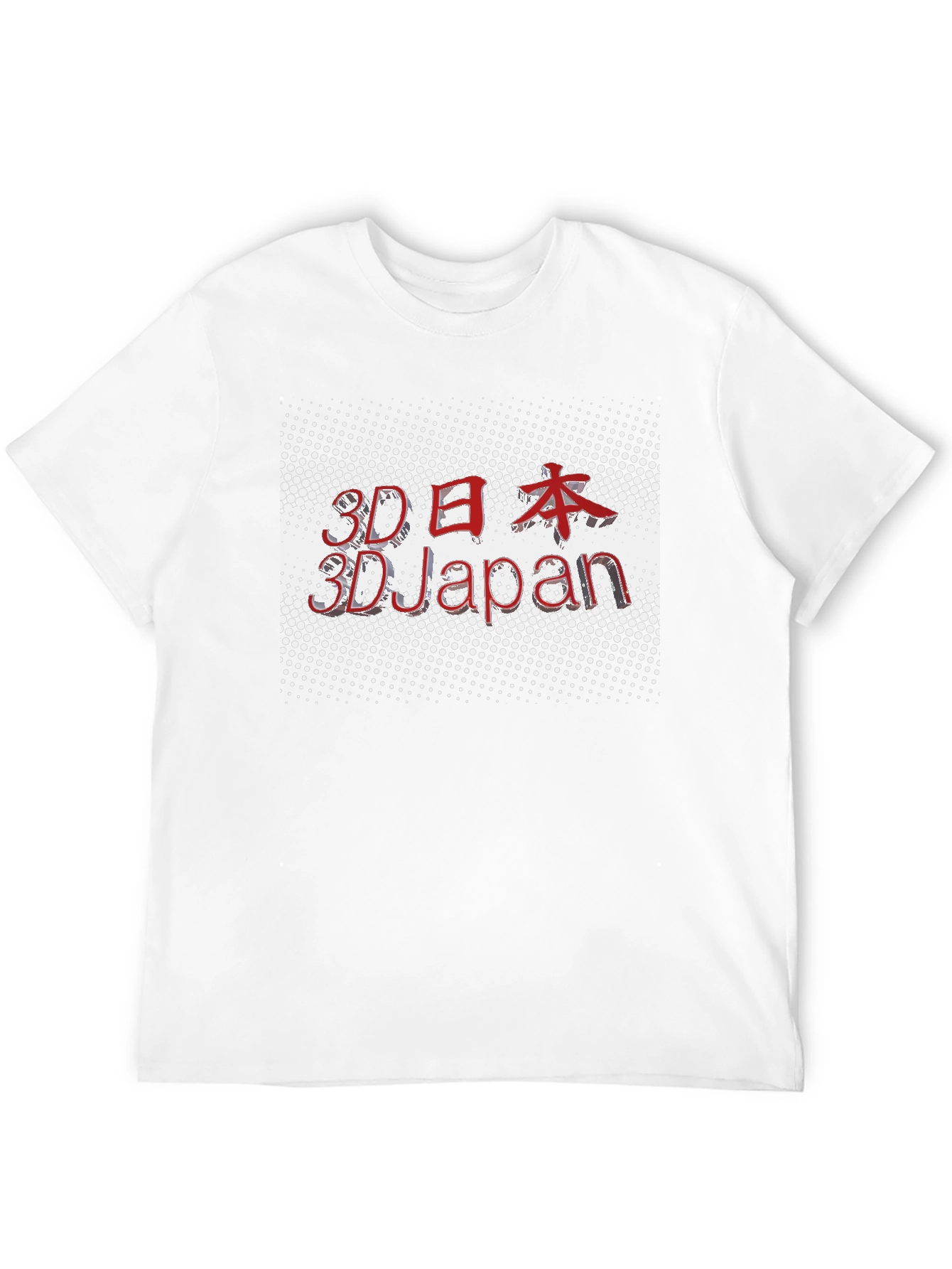 3D Japan Black T-Shirt