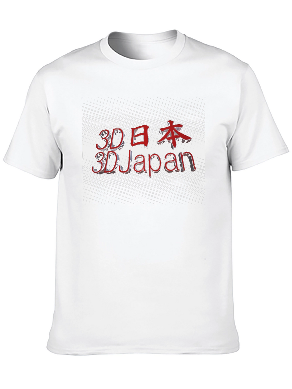 3D Japan Black T-Shirt