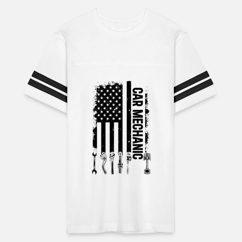 Car Mechanic US Flag Automobile Mechanic Auto Mech