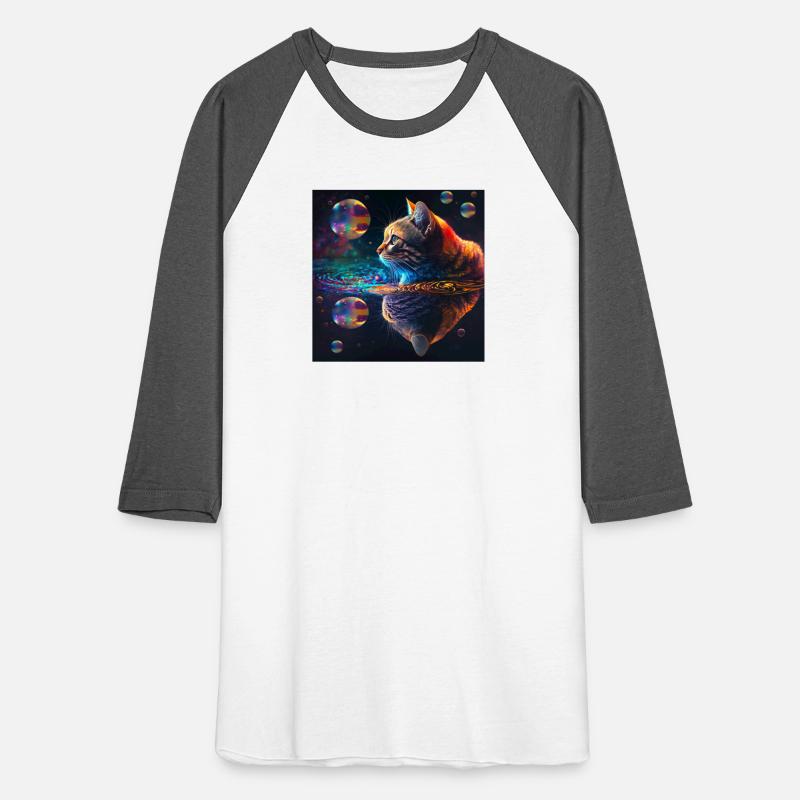 Cat in Space Reflections Colorful