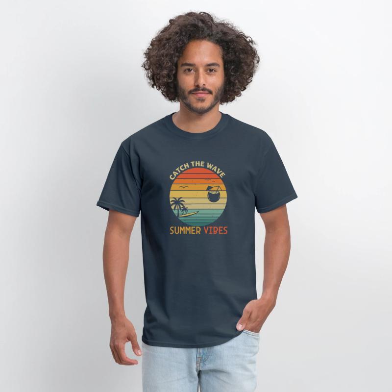 Catch The Wave Summer Vibes T-Shirt Wave Rider
