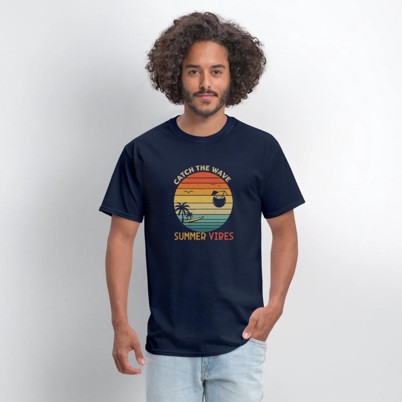 Catch The Wave Summer Vibes T-Shirt Wave Rider