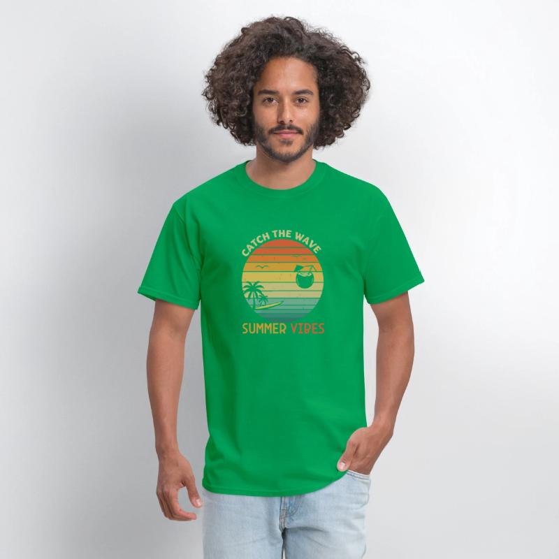 Catch The Wave Summer Vibes T-Shirt Wave Rider