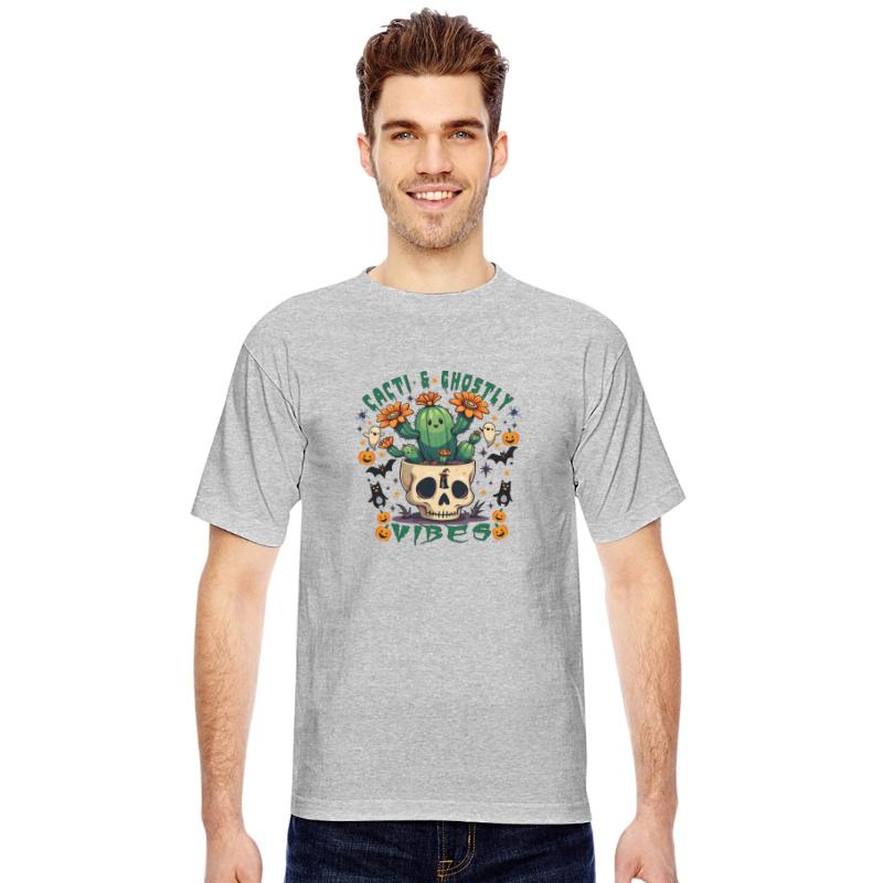 Charming Halloween Cacti & Ghost Decor Design