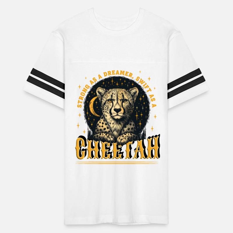 Cheetah Animal With Moon and Stars Dreamer Quote