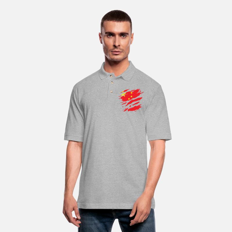 China - national flag, scratches, cracks