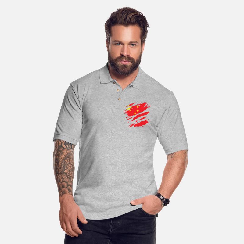 China - national flag, scratches, cracks