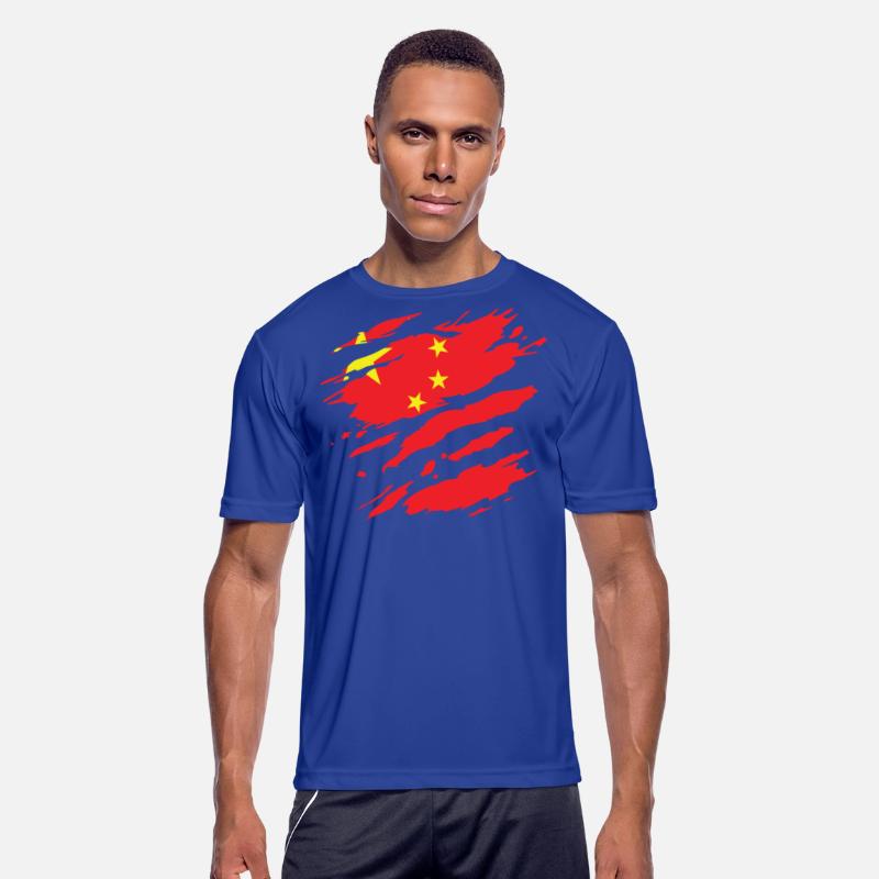 China - national flag, scratches, cracks