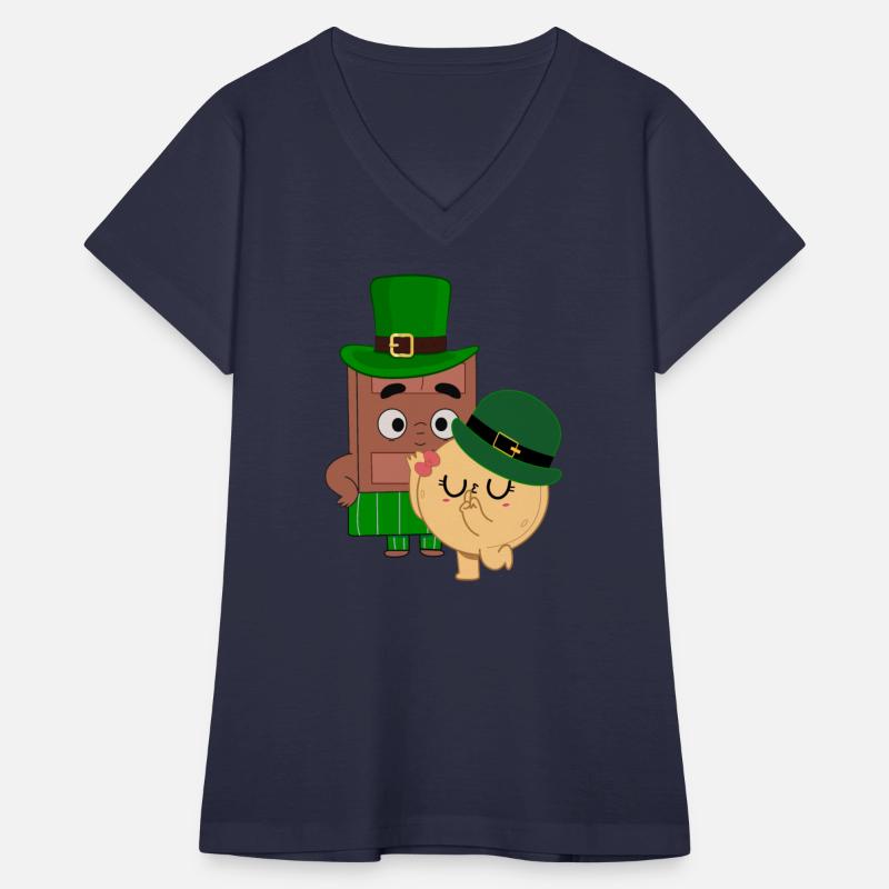 Choco And Pancake in Irish Hats Cute St Patrick's