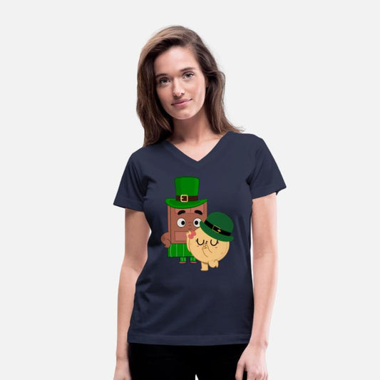 Choco And Pancake in Irish Hats Cute St Patrick's