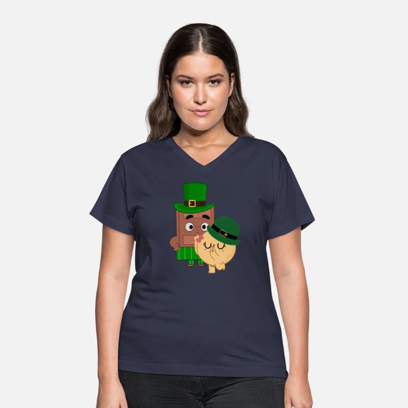 Choco And Pancake in Irish Hats Cute St Patrick's