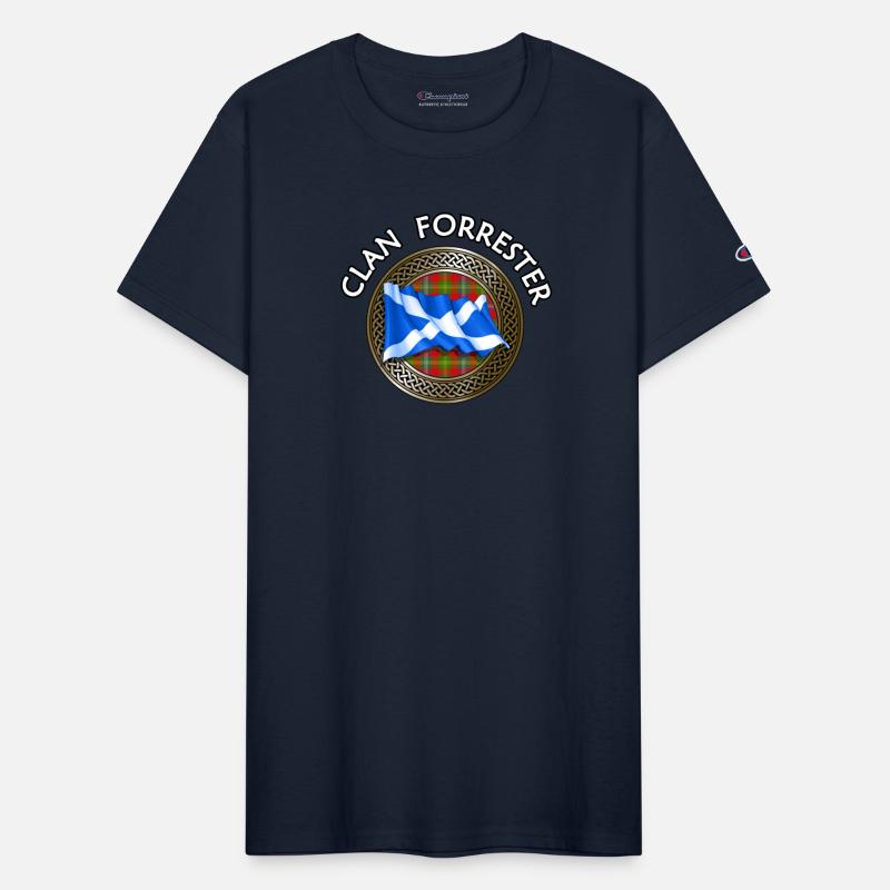Clan Forrester Crest & Tartan Knot Flag