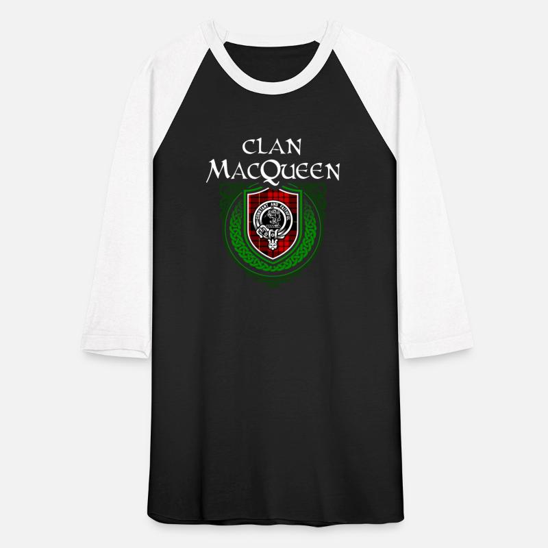 Clan MacQueen Scottish Crest Badge and Tartan
