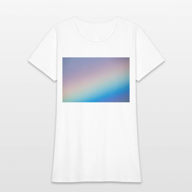 Closeup of a beautiful rainbow in the morning sky.