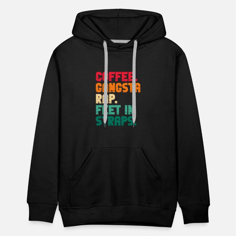 Coffee Gangsta Rap Feet In Straps Vintage