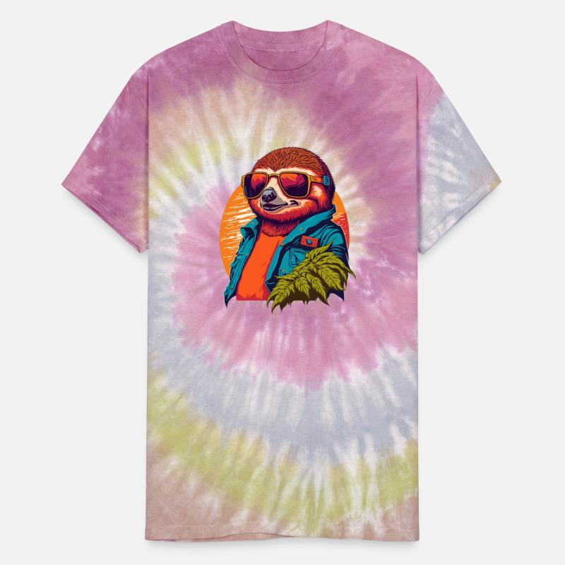 Colorful and trendy Sloth illustration