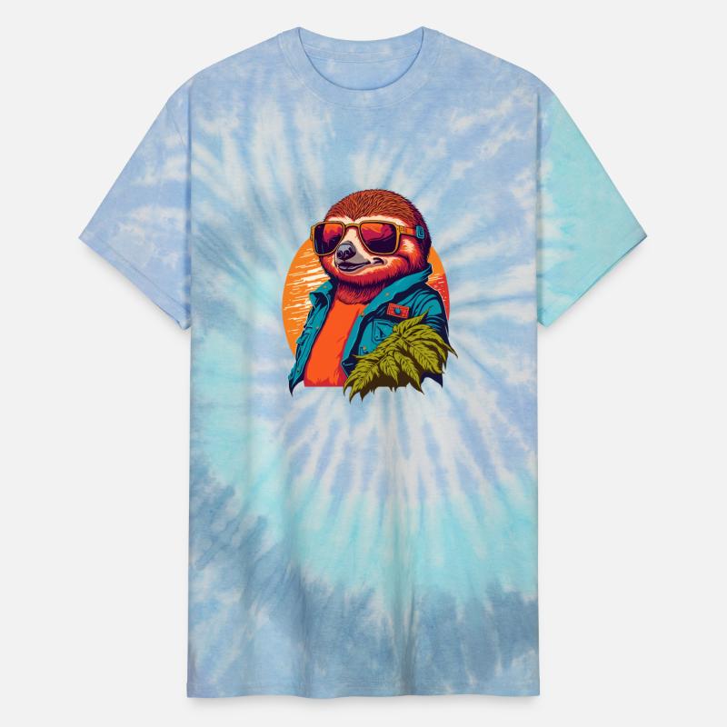 Colorful and trendy Sloth illustration