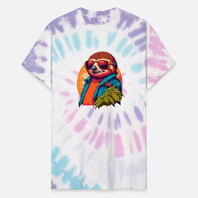 Colorful and trendy Sloth illustration