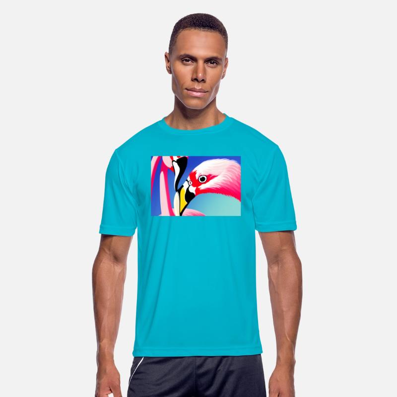 Colorful Miami Art Flamingo by JustaRt