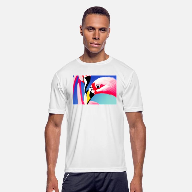 Colorful Miami Art Flamingo by JustaRt