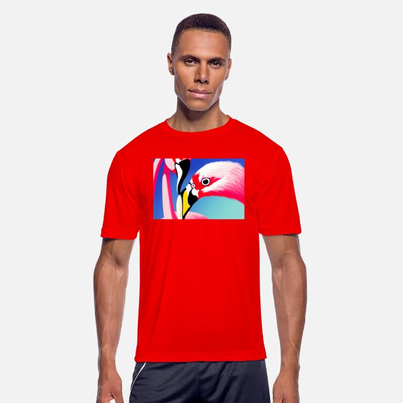 Colorful Miami Art Flamingo by JustaRt