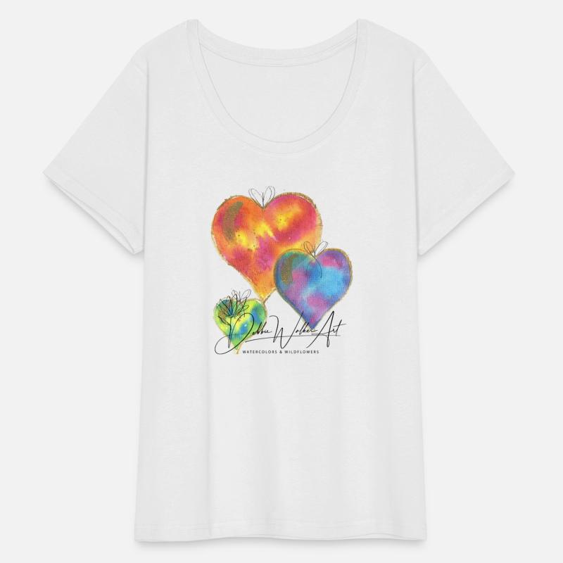 Colorful Watercolor Heart Balloons