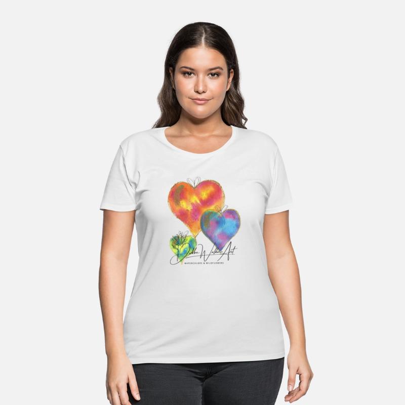 Colorful Watercolor Heart Balloons