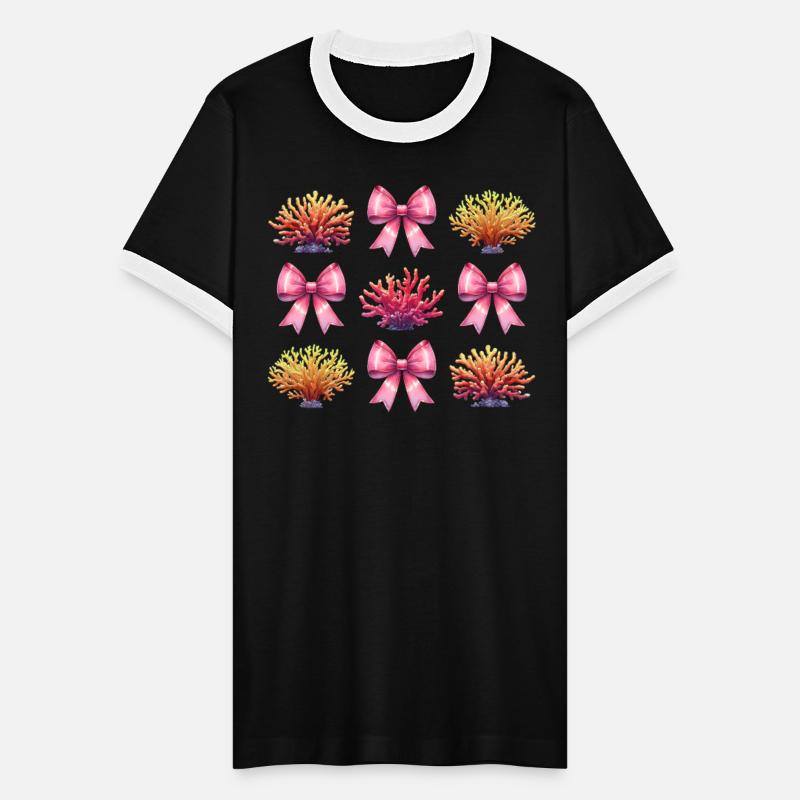 Coquette Bow Coral Reef Sea Ocean Girl Mom Pink