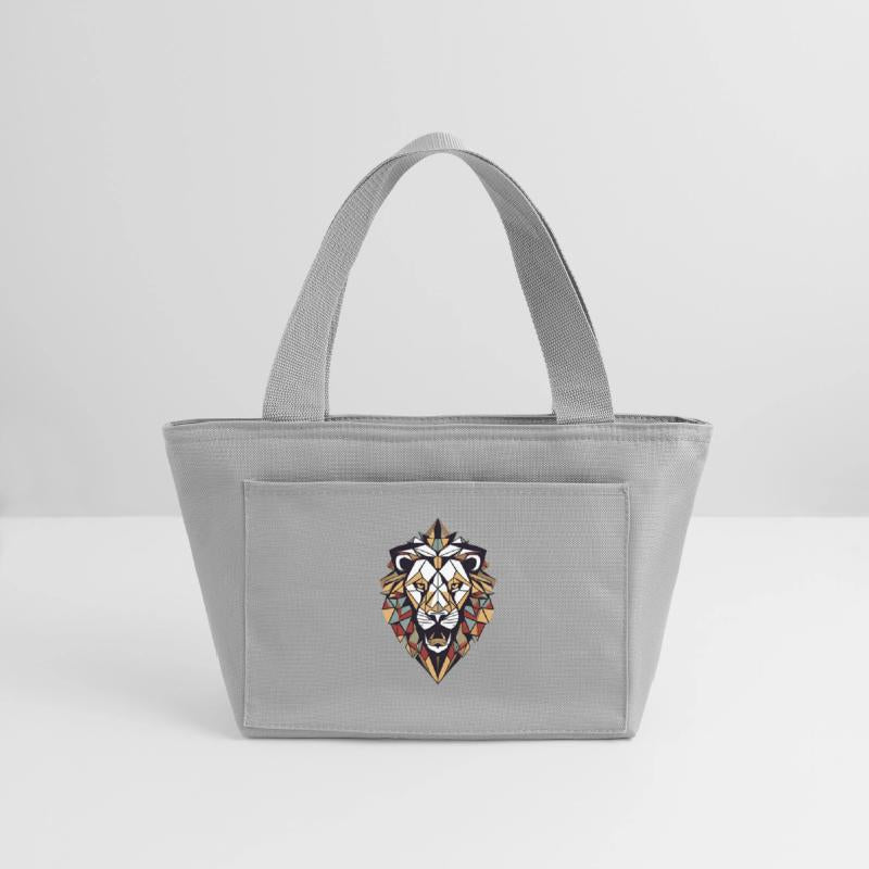 "Cosmic Geometric Lion T-Shirt: Majestic Celestial