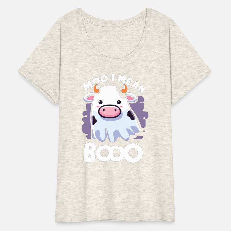 Cow Ghost Cute Kawaii Halloween Moo I Mean Boo