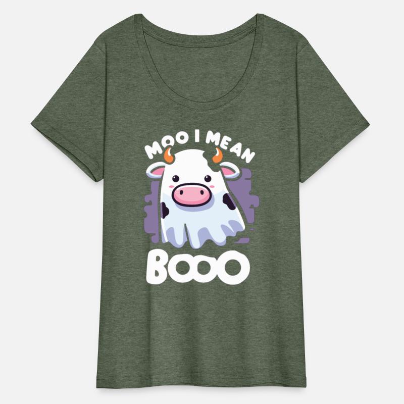 Cow Ghost Cute Kawaii Halloween Moo I Mean Boo