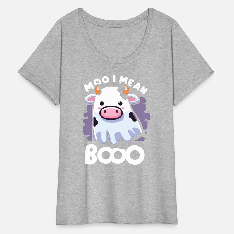 Cow Ghost Cute Kawaii Halloween Moo I Mean Boo