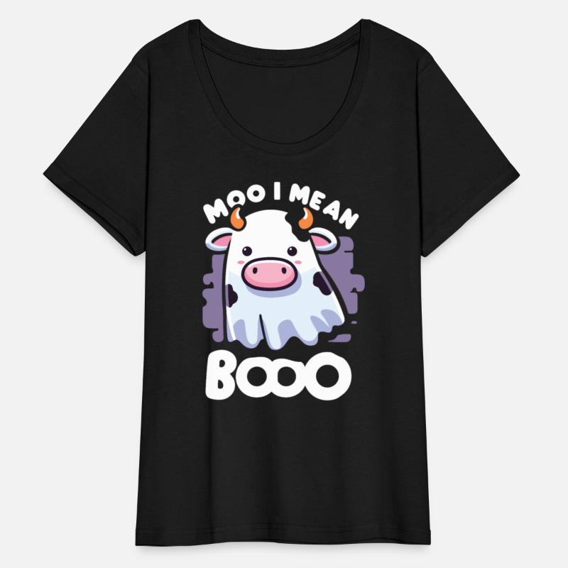 Cow Ghost Cute Kawaii Halloween Moo I Mean Boo