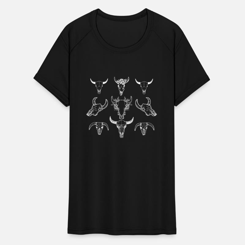 Cow Shirt, Cow Skulls Farmcore Tee, Highland Cow