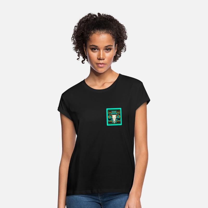 Cow Shirt, Cow Skulls Retro Pocket Tee, Cow Fan