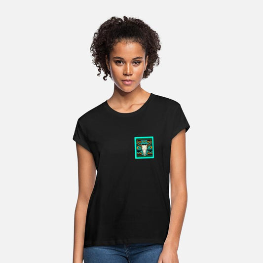 Cow Shirt, Cow Skulls Retro Pocket Tee, Cow Fan