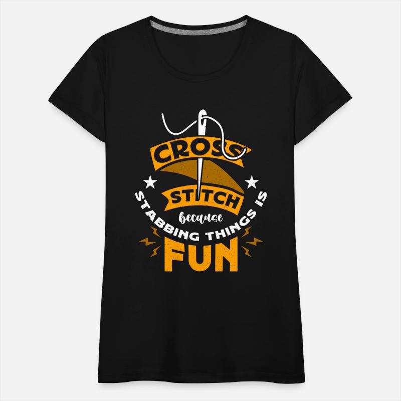 Cross Stitch Because Stabbing Things Is Stitching